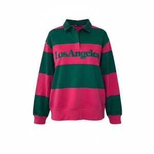 Zara Green and Pink medium Sweatshirt